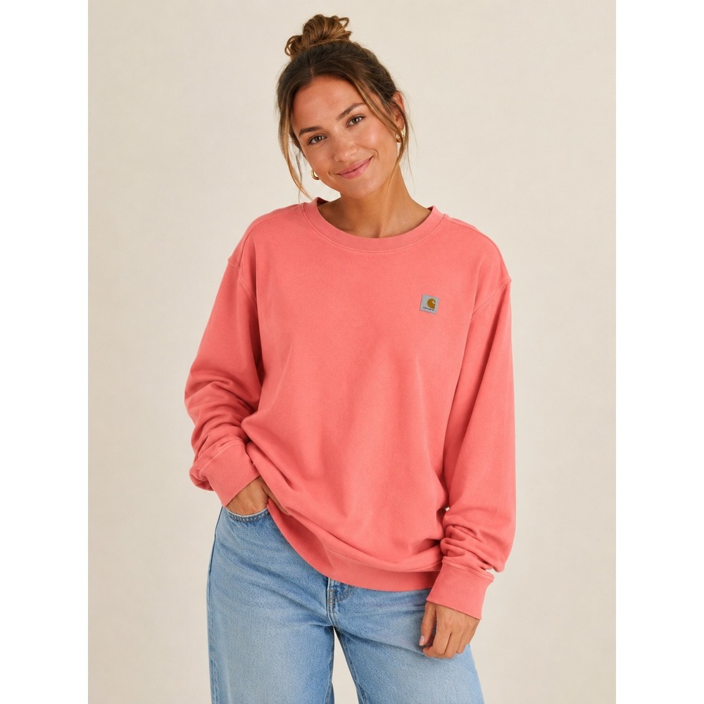 Carhartt Womens TS6179-W Coral Pink Tencel Fiber Series Relaxed Sweatshirt 2X